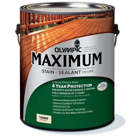 olympic maximum deck stain and sealant